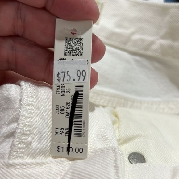 Madewell The Rilee Denim Midi Skirt Tile white NWT - Picture 8 of 11